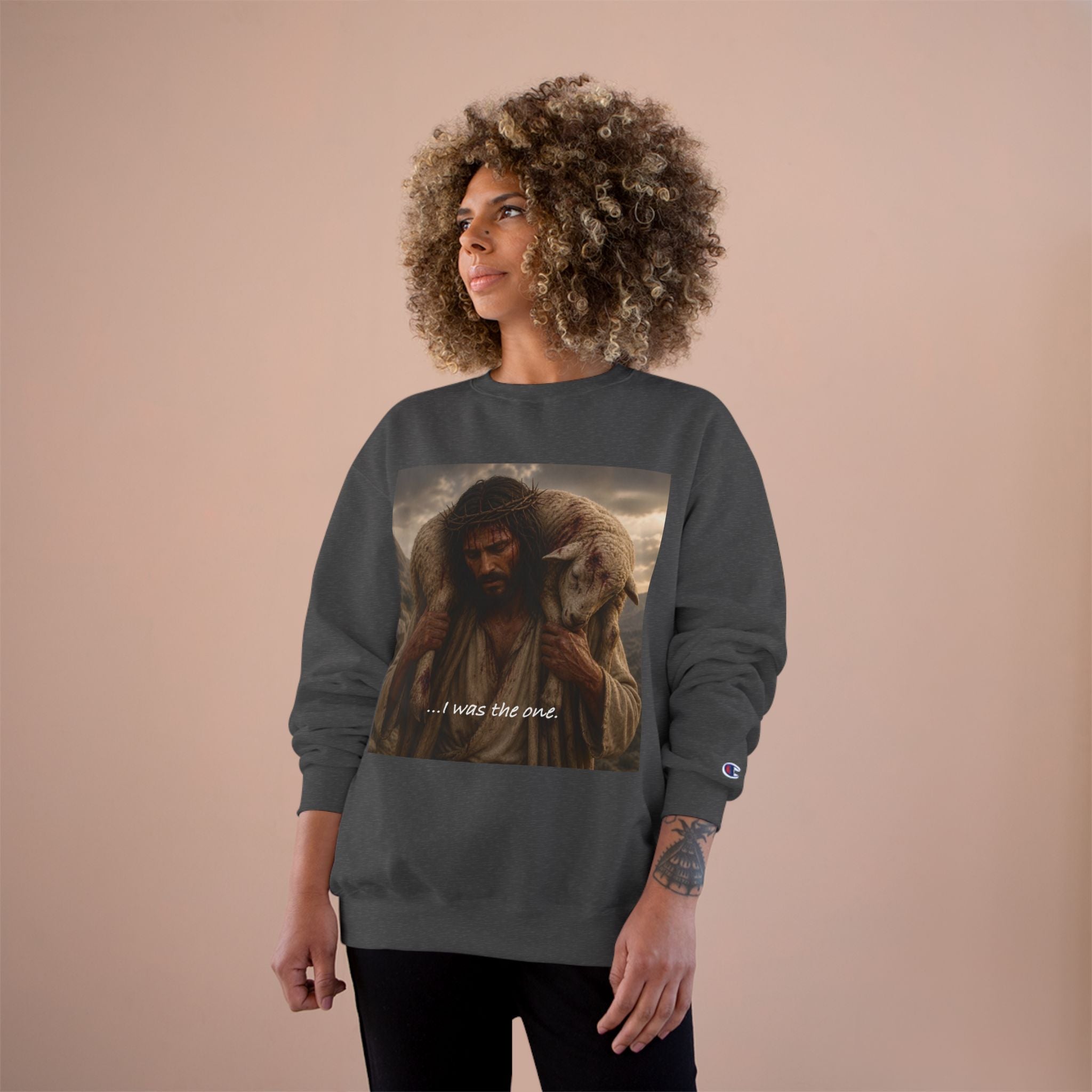 Jesus The Good Shepherd Sweatshirt — "I Was The One" Christian Crewneck
